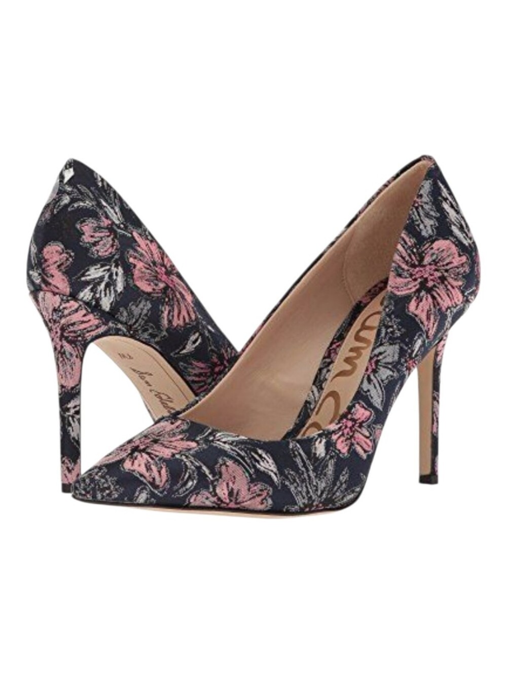 Sam Edelman Hazel Floral Pointed Toe Stiletto Heels Pumps Shoes 10 - Picture 4 of 7